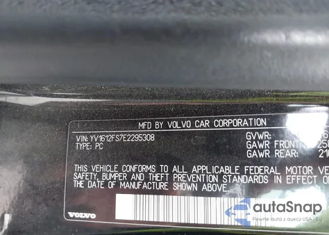 2014 Volvo S60 T5 из США, поврежденный, VIN YV1612FS7E2295308